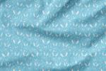 VORBESTELLUNG * Muster Hasenköpfe * - Eigenproduktion - Blau
